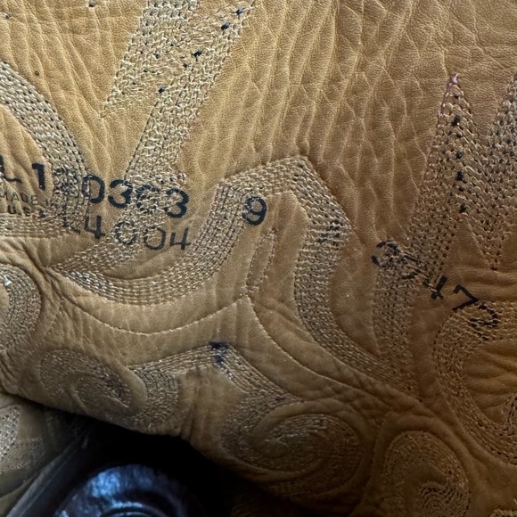 Lucchese Men’s Ostrich Quill Boots Round Toe Cowboy Western Classic Size 9A - Picture 4 of 15